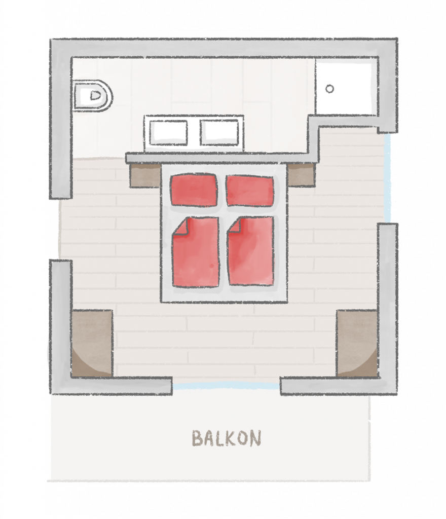 Nigglerhof Doppelzimmer Wipfelblick